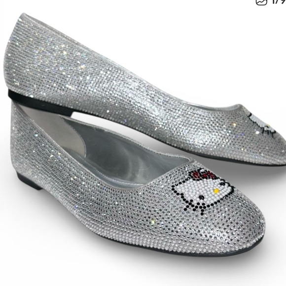 Katy Perry Collections Shoes - Katy Perry Rhinestone Hello Kitty Ballet Flats NIB size 8